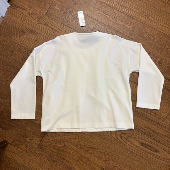 Eileen Fisher Flex Tencel Ponte Round Neck Jacket - Picture 8 of 8